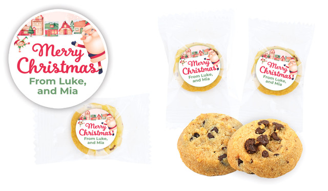 Christmas Village Personalised Cookie 5g