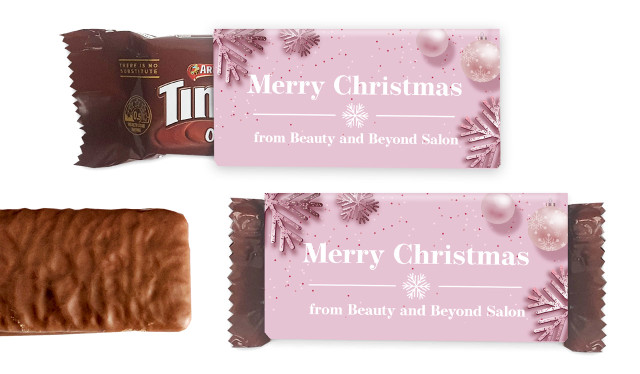 Pink Theme Christmas Individual TimTam TM (Box Of 150)