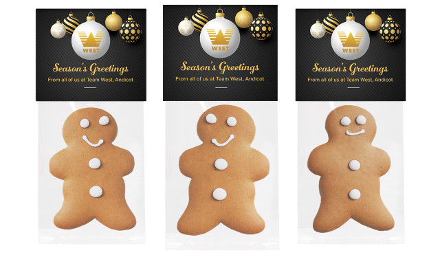 Luxury Black Christmas Gingerbread Man With Topper