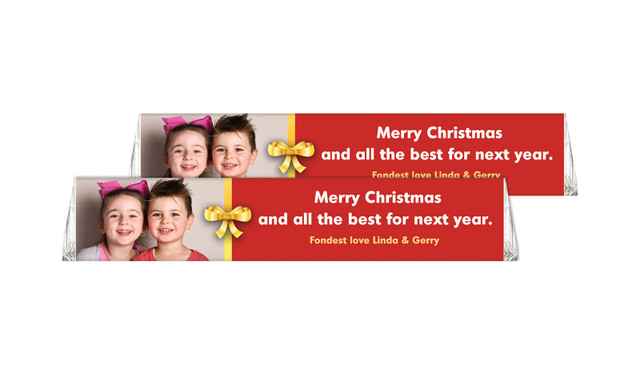 Add A Photo Personalised Christmas Toblerone Chocolates 50g