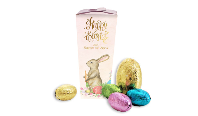 Beautiful Bunny Personalised Easter Egg Chocabox
