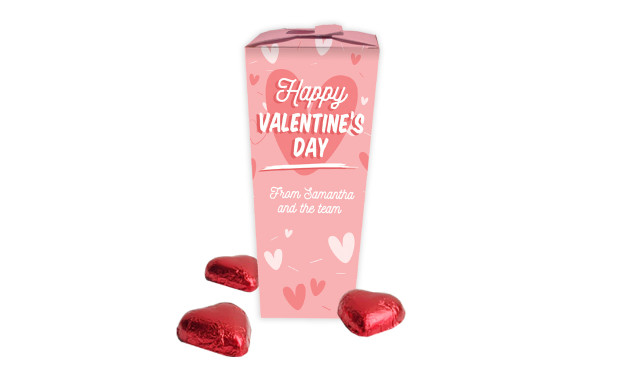 Fun Hearts Valentines Day Personalised Chocabox
