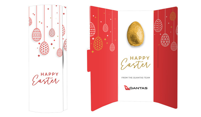 Hanging Eggs Personalised Easter Chocolate Card