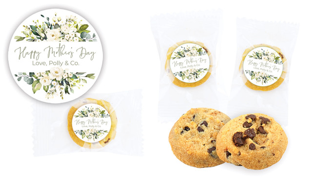 White Roses Mothers Day Personalised Cookie 5g