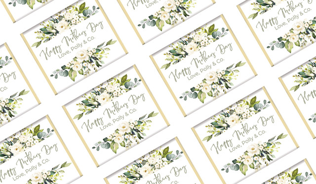 White Roses Mother's Day Mini Chocolates
