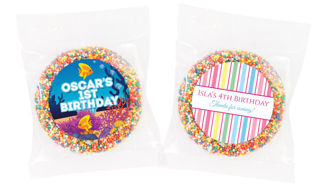 Personalised Giant Chocolate Freckle Birthday Favour