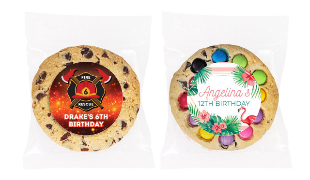 Large 7cm Personalised Cookie Birthday Favour