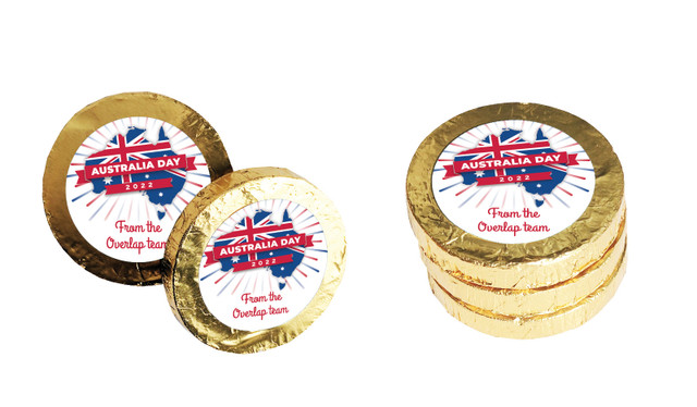 Australia Map Custom Chocolate Coin