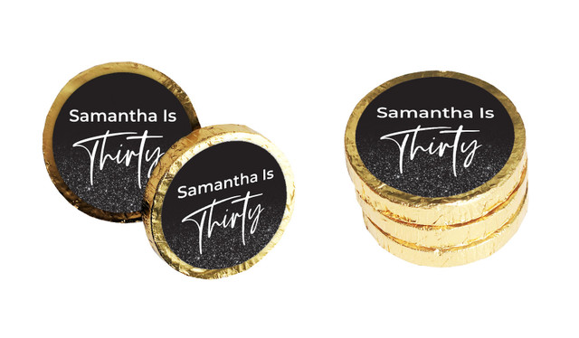 30th Birthday Personalised Chocolate Coin