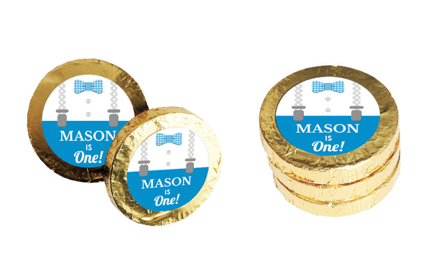 Little Man Personalised Chocolate Coin