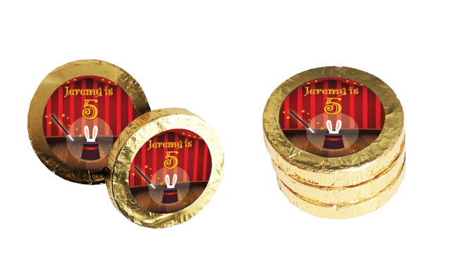 Magician Personalised Chocolate Coin