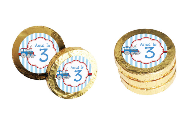 Toy Train Personalised Chocolate Coin