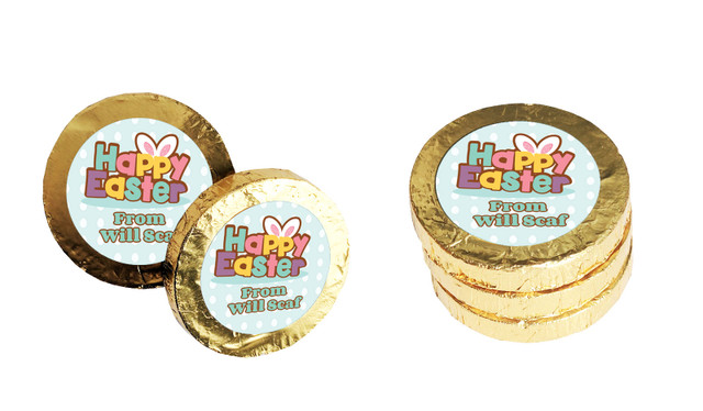 Happy Easter Personalised Chocolate Coin