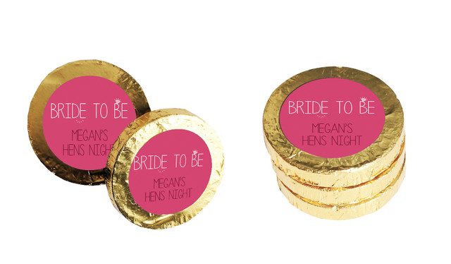Bride To Be Hens Night Chocolate Coin