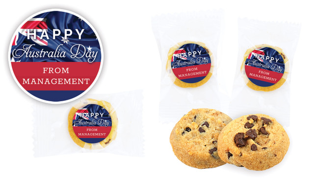 Australian Flag Australia Day Personalised Bite-Size Cookie 5g