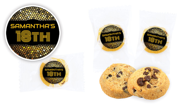 Disco Gold Personalised Bite-Size Cookie 5g