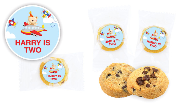 Bear Air Plane Birthday Bite-Size Cookie 5g
