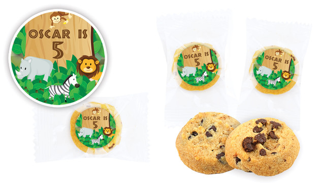 Jungle Animals Birthday Bite-Size Cookie 5g