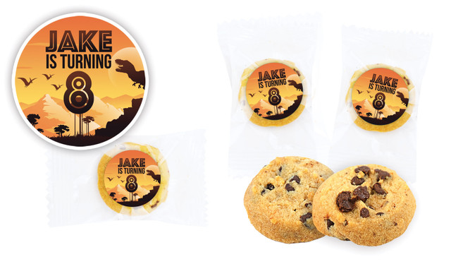 Prehistoric Dinosaur Birthday Bite-Size Cookie 5g
