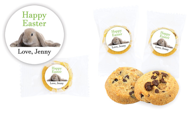 Floppy Eared Rabbit  Personalised Bite-Size Cookie 5g