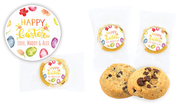 Watercolour Eggs  Personalised Bite-Size Cookie 5g