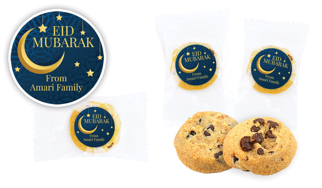 Moon on Navy  Personalised Bite-Size Cookie 5g