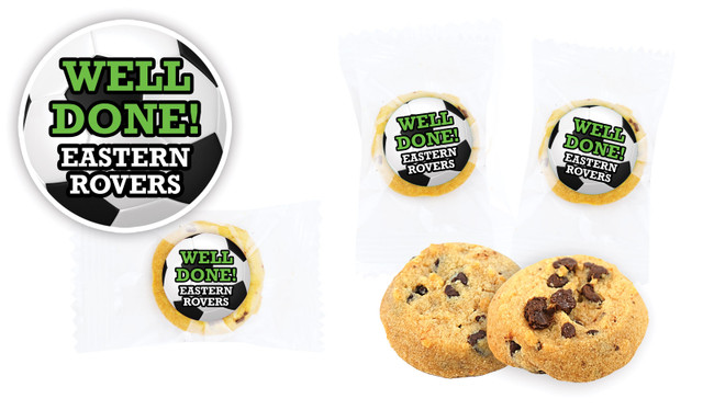 Soccer Ball Personalised Bite-Size Cookie 5g