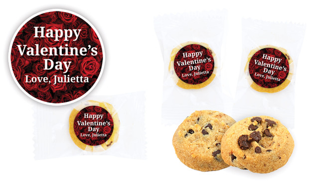 Rose Full Valentines Day Bite-Size Cookie 5g