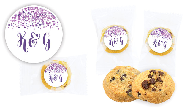 Confetti Purple Wedding Bite-Size Cookie 5g