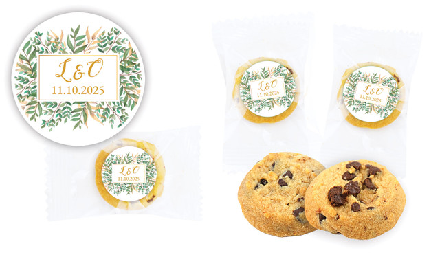 Leaves On Gold Wedding Bite-Size Cookie 5g