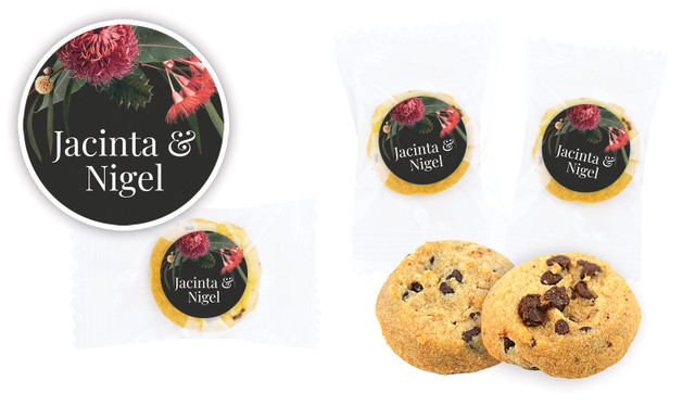 Wild Flowers Dark Wedding Bite-Size Cookie 5g