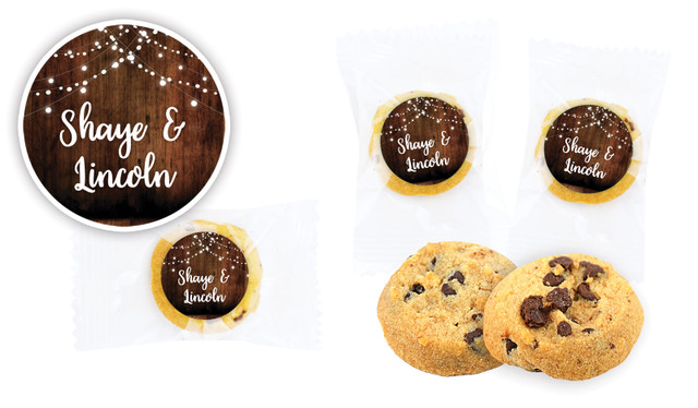Wood Bunting Wedding Bite-Size Cookie 5g