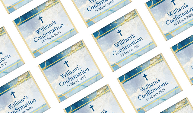 Abstract Background Personalised Confirmation Mini Chocolates
