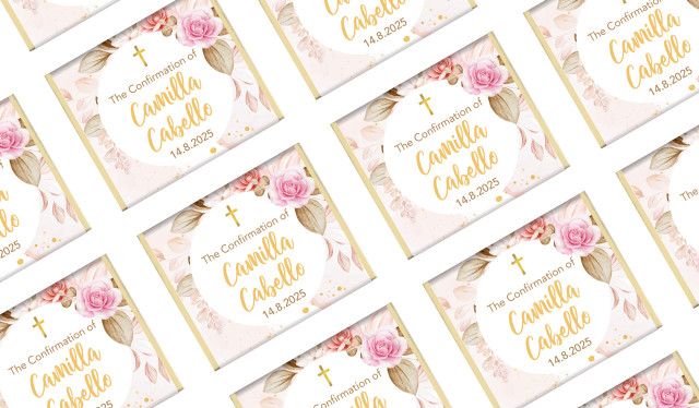 Pretty Roses Confirmation Mini Chocolates