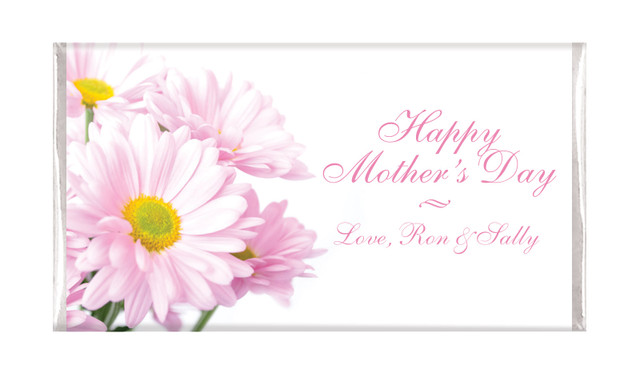 Pink Daisies Mother's Day Custom Chocolates