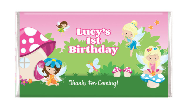 Fairy Garden Personalised Chocolate Bar