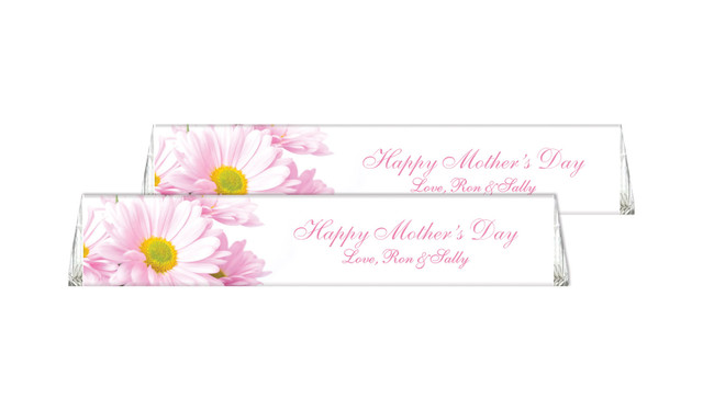 Pink Daisies Personalised Toblerone Mother's Day Chocolates 50g