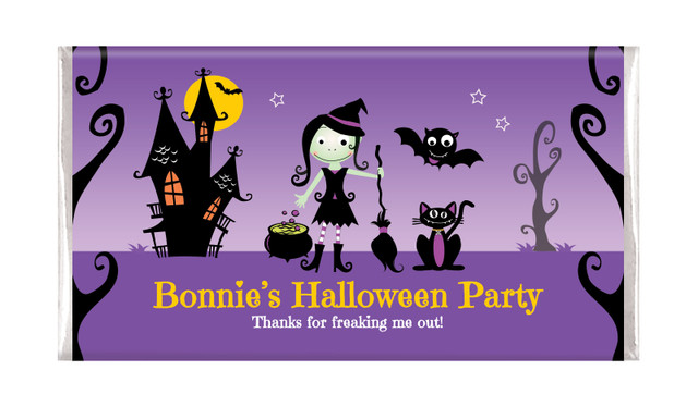 Halloween Witch Personalised Chocolate Bar