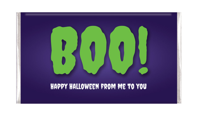 Boo Halloween Personalised Chocolate Bar