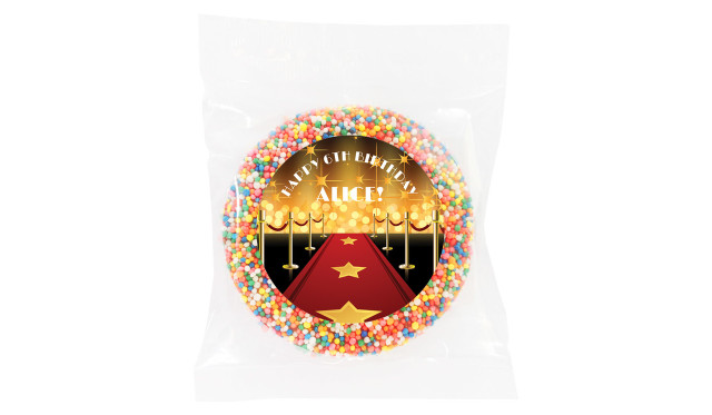 Hollywood Personalised Birthday Chocolate Freckle