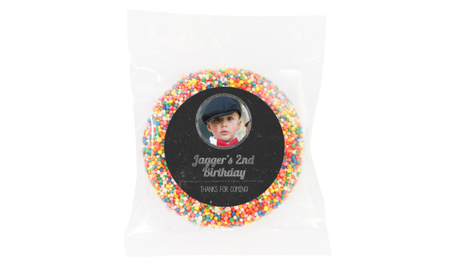 Chalkboard Photo Personalised Birthday Giant Chocolate Freckle
