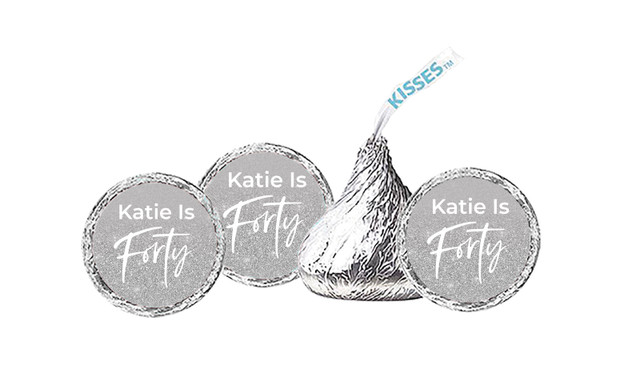 40th Birthday Personalised Hersheys Kisses