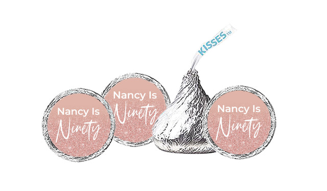 90th Birthday Personalised Hersheys Kisses