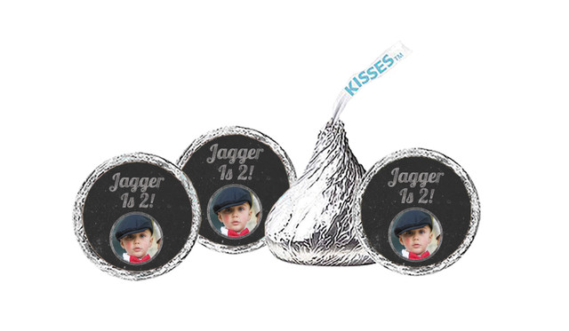 Chalkboard Photo Birthday Personalised Hersheys Kisses