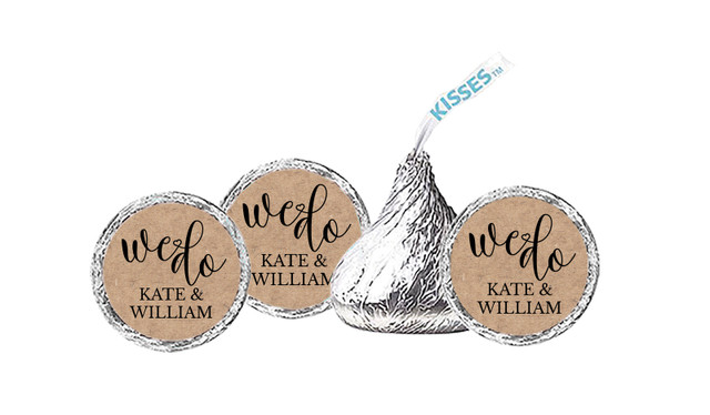 We Do Wedding Personalised Hersheys Kisses