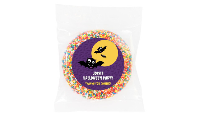 Bat Tombstone Personalised Halloween Chocolate Freckle