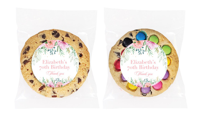 Beautiful Blooms Personalised Cookie