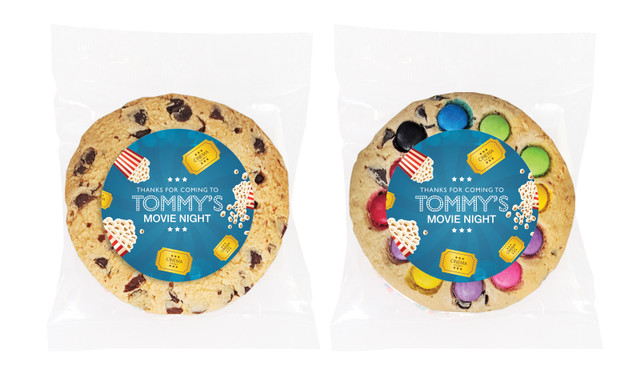 Movie Night Birthday Personalised Cookie