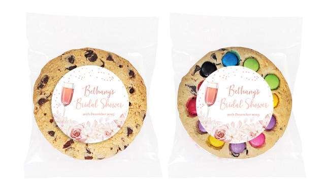 Bubbly Bridal Shower Personalised Cookie