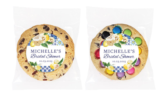 Mediterranean Bridal Shower Personalised Cookie